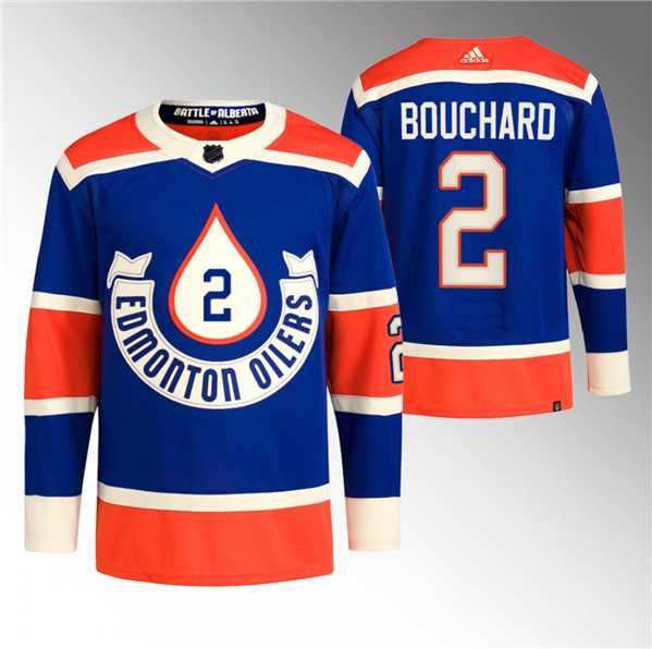 Men%27s Edmonton Oilers #2 Evan Bouchard 2023 Royal Heritage Classic Primegreen Stitched Jersey Dzhi->detroit red wings->NHL Jersey